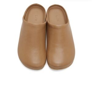 Lauren Manoogian Beige Leather Mono Mule